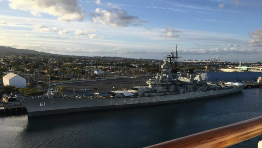 Battleship USS Iowa, Long Beach, CA, February 2018 (Photo: Sarah Sundin)