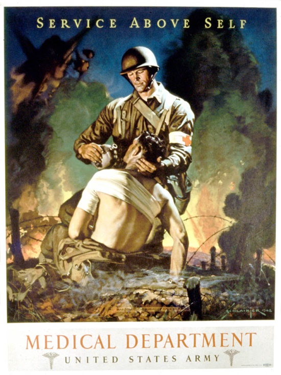 Poster for the US Army Medical Department, WWII