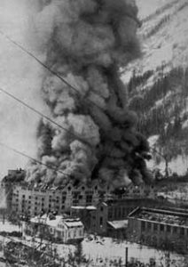 Vemork hydroelectric plant after US air raid, Telemark, Norway, 16 Nov 1943 (Source: Norsk Hydro ASA)