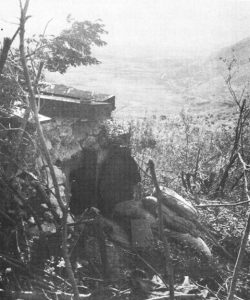 German pillbox on Monte Lungo, Italy, 1943 (US Army Center of Military History)