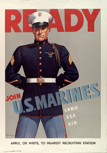 US Marine Corps recruiting poster, WWII