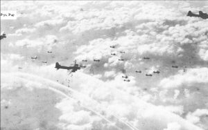 US Eighth Air Force B-17s bombing Berlin, 1944 (USAF photo)