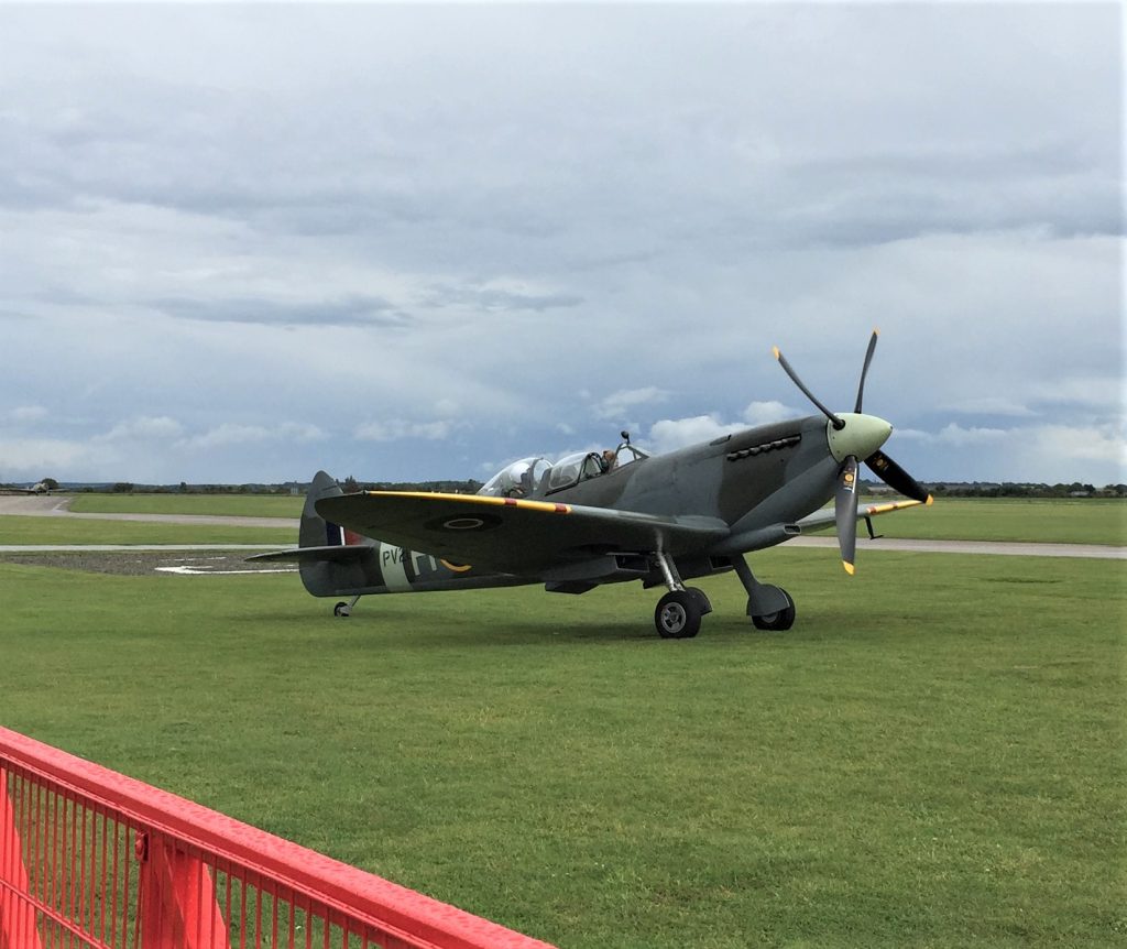 RAF Spitfire, Imperial War Musuem, Duxford, England, September 2017 (Photo: Sarah Sundin)