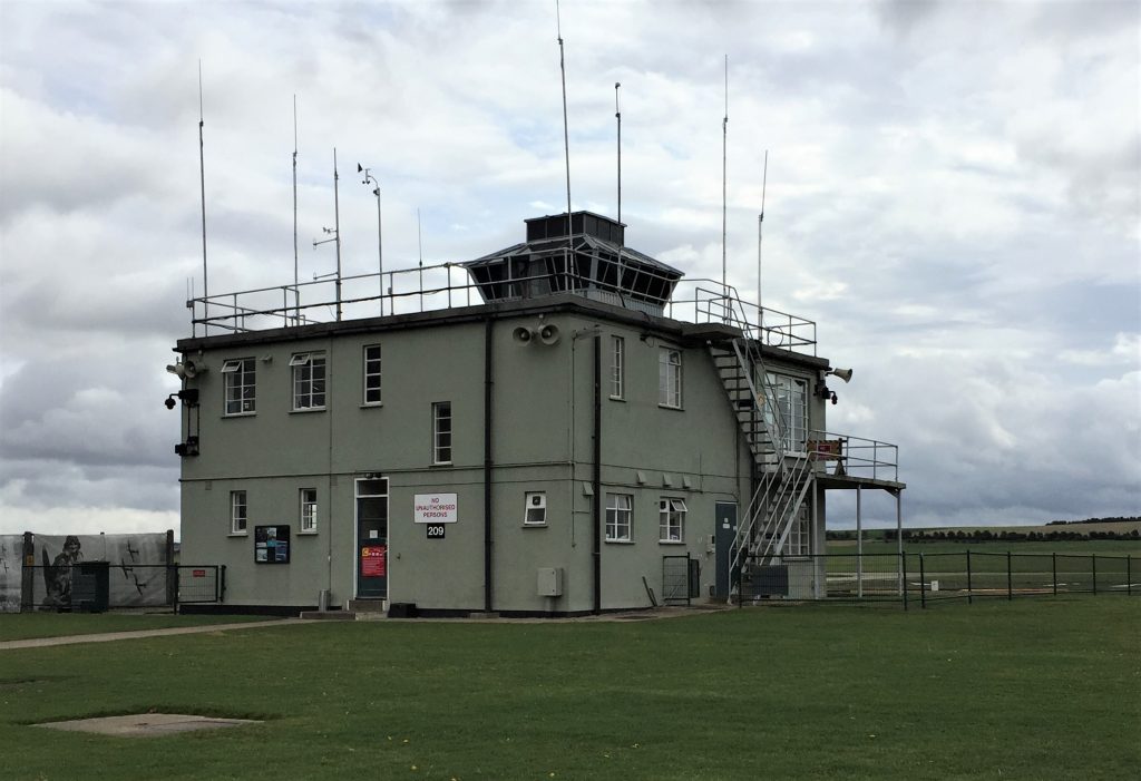 Control Tower at Duxford Airfield, Imperial War Museum, Duxford, England, September 2017 (Photo: Sarah Sundin)