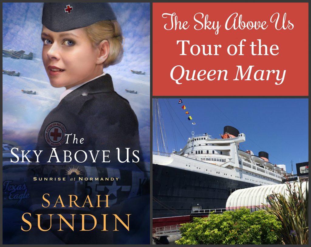 To celebrate the release of The Sky Above Us, author Sarah Sundin is showing photos from her research trips. Today--the Queen Mary, sister ship of the Queen Elizabeth