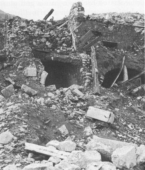 Ruins of Continental Hotel in Cassino, Italy, 1944 (US Army Center of Military History)