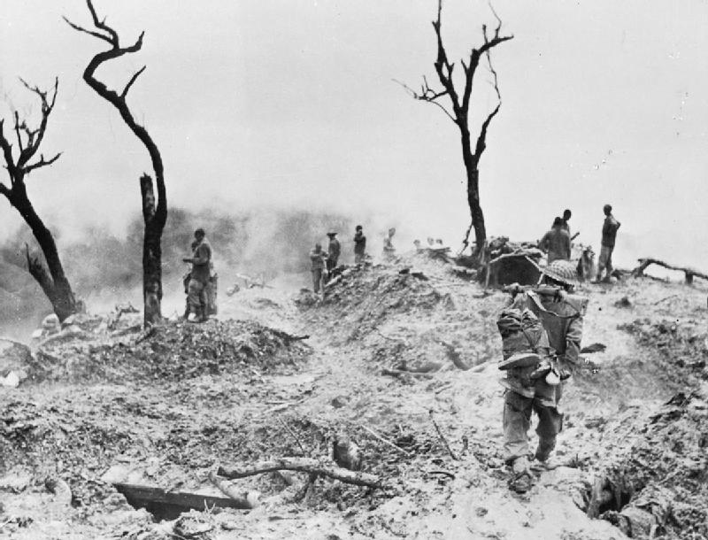 Scraggy Hill at Imphal, India, April 1944 (Imperial War Museum: IND 3714)