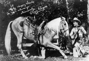 Publicity photo of Roy Rogers and Trigger (public domain via Wikipedia)