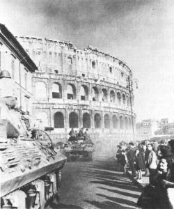 American tank destroyers at the Colosseum, Rome, June 1944 (US Army photo)