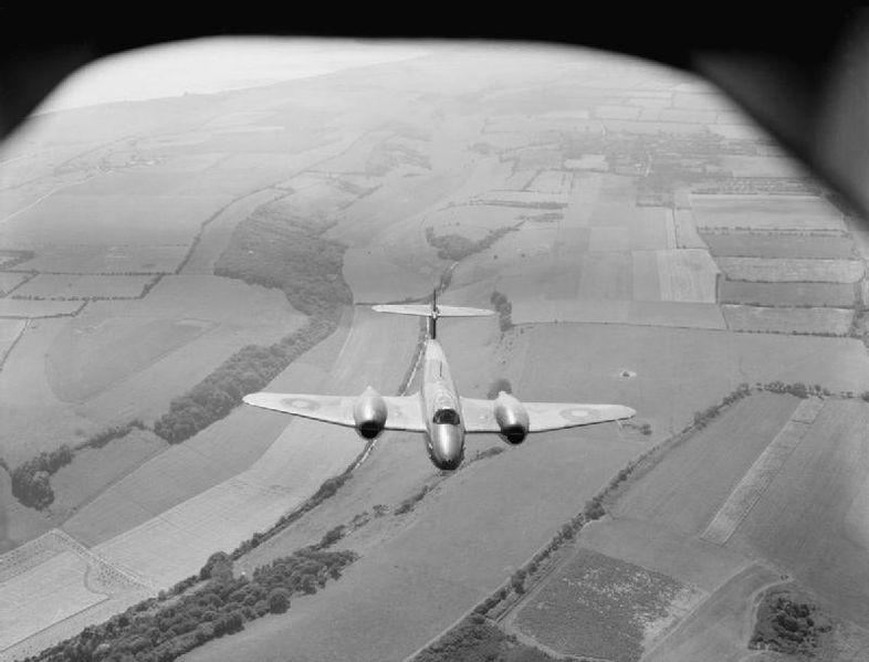 Gloster Meteor over England (Imperial War Museum)