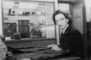 Lt. Grace Hopper at Harvard, 1940s (public domain via WW2 Database)