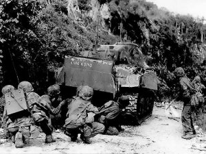 US Marines in northern Saipan, 8 Jul 1944 (US Marine Corps)