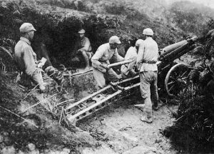 Artillerymen of Chinese 2nd Army in Sung Shan area of Burma. (US Army of Center of Military History)