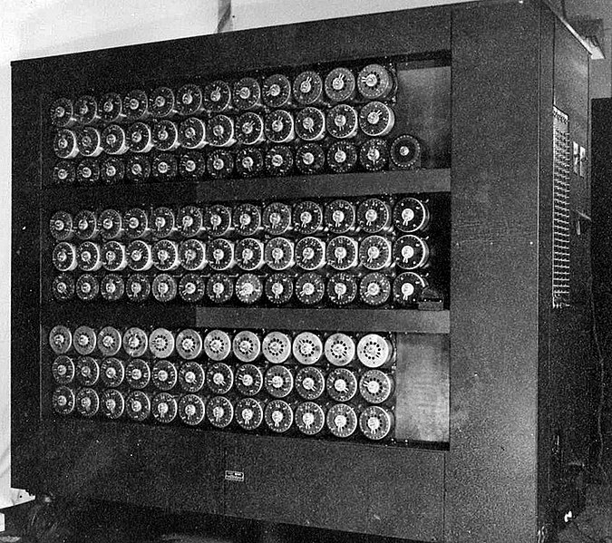 Bombe at Bletchley Park, England, 1945 (United Kingdom government photo)