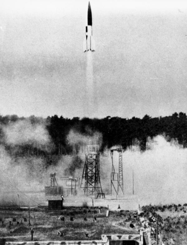 V-2 Rocket launch, Peenemünde, Germany, 21 June 1943 (German Federal Archive: Bild 141-1880)