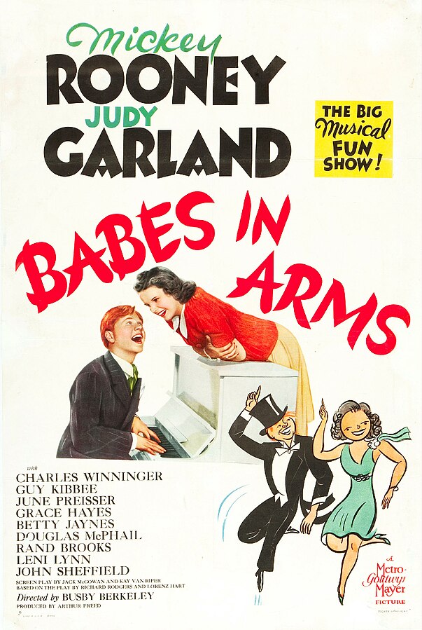 MGM poster for the 1939 film Babes in Arms (public domain via Wikipedia)