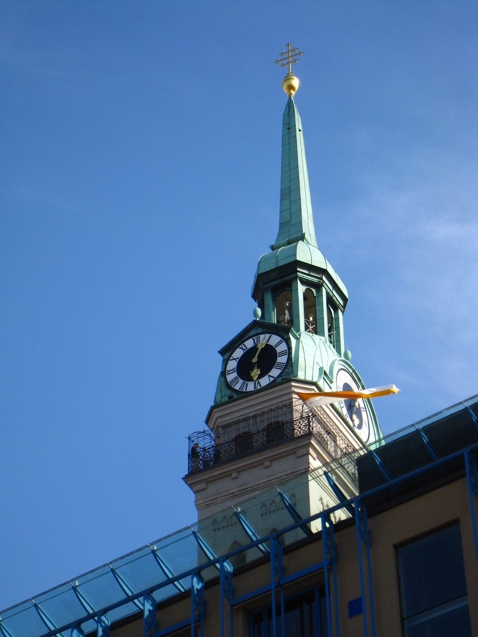 The tower of St. Peterskirche (Photo courtesy of Pauline Trummel)