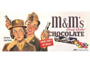 Mars ad for M&M's, WWII