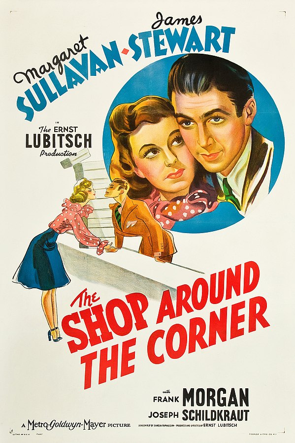 MGM Poster for The Shop Around the Corner, 1940 (public domain via Wikipedia)