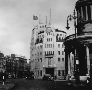 BBC Broadcasting House, London, about 1937 (Creative Commons via Wikipedia)