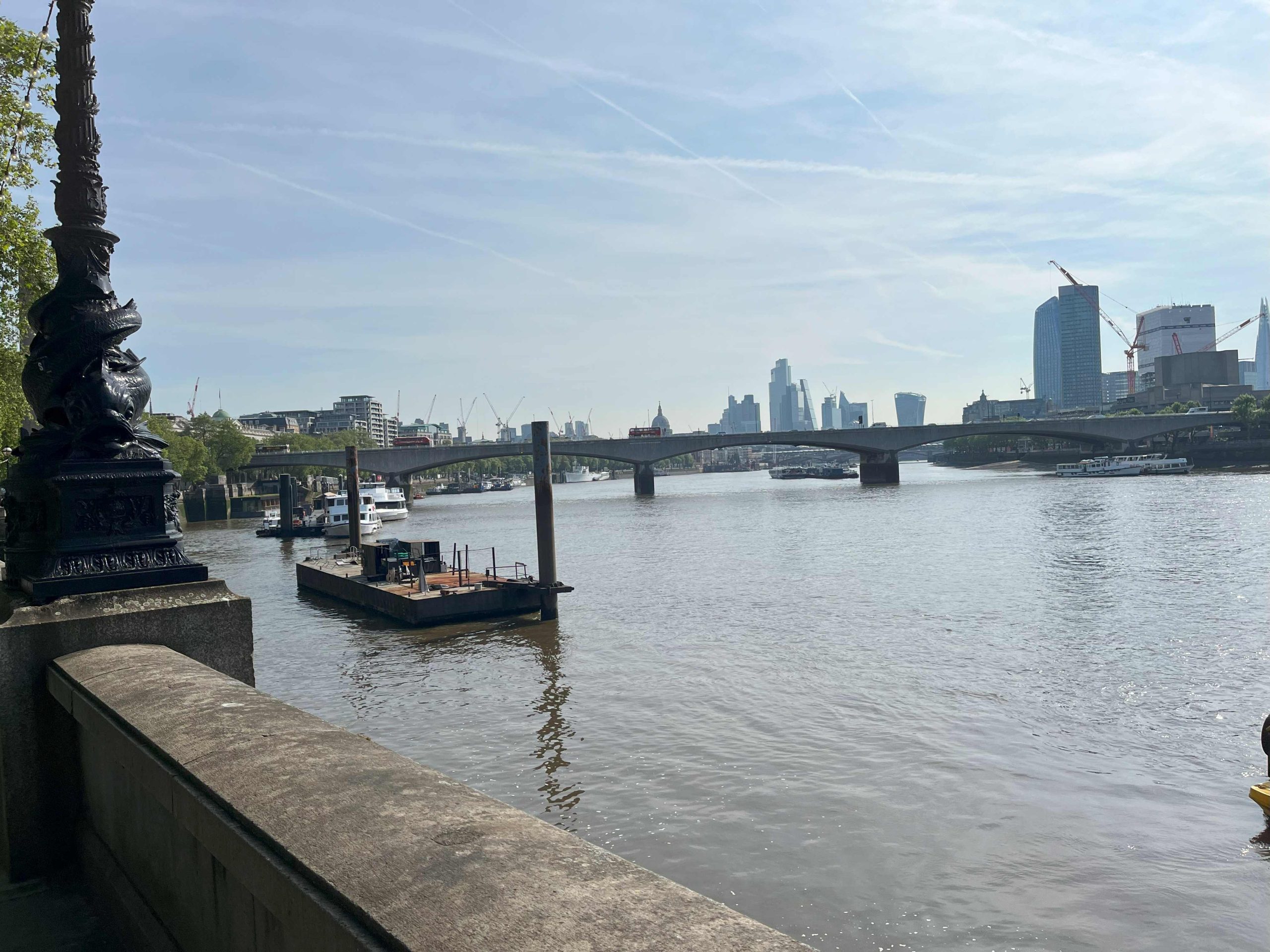 Waterloo Bridge as seen from the Embankment, London, 10 May 2024 (Photo: Sarah Sundin)